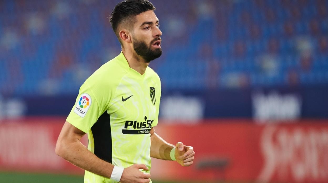 Carrasco, en el partido del Atlético del pasado miércoles ante el Levante