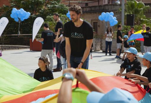 Pau Gasol, en un acto de su Fundación