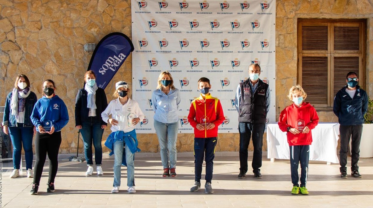 Blanca Ferrando, Fernando Puig y Álvaro Ramón Borja, vencedores del Trofeo RCN Calpe