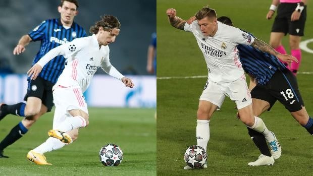 Modric y Kroos dominan el juego y presumen de pareja