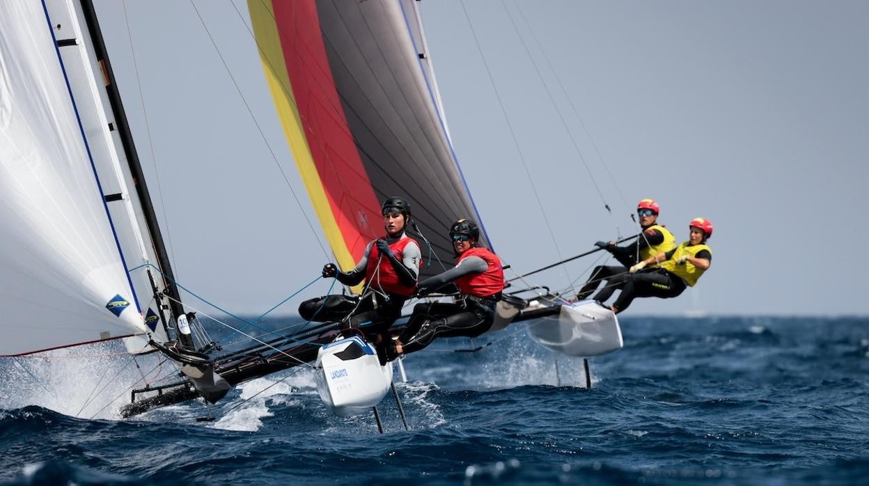 Diego Botín y Iago López-Marra y Tara Pacheco y Florian Trittel ya son líderes en Lanzarote