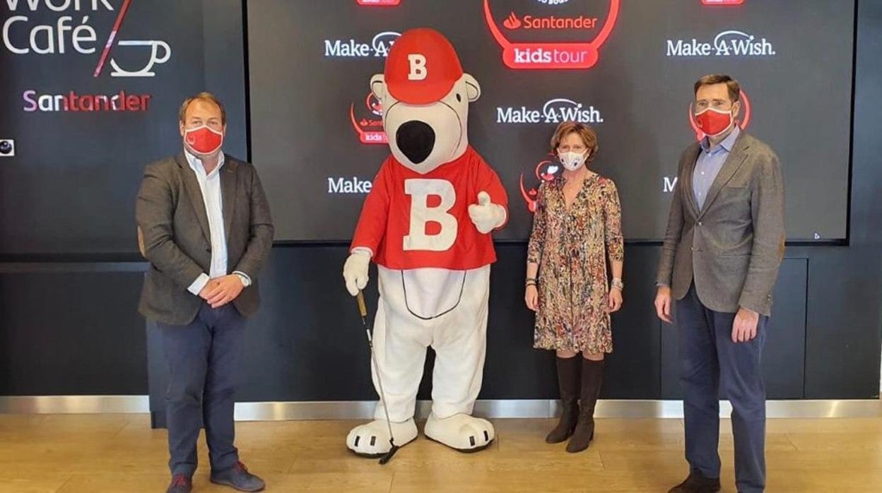 El Oso Bogey Santander Kids Tour ayudará a los niños de la Fundación Make-A-Wish