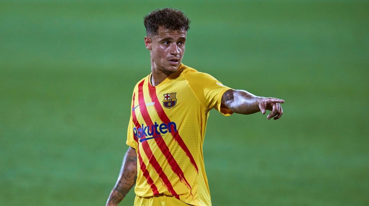 Coutinho, durante un partido del Barcelona