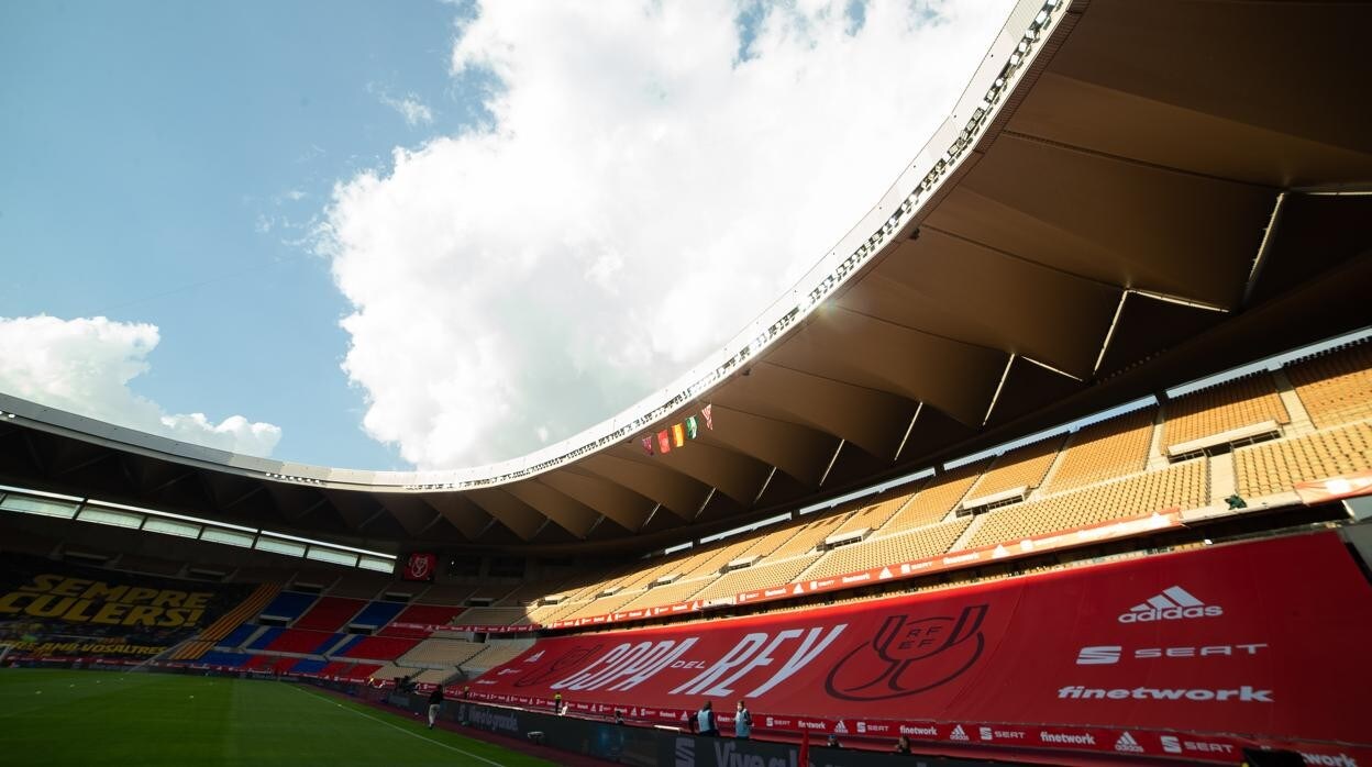 El Estadio de La Cartuja de Sevilla, en las previas de la última final de la Copa del Rey