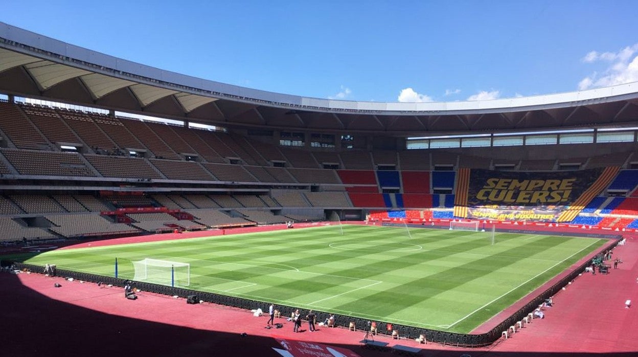 El estadio de la Cartuja, el pasado sábado en las previas de la final de la Copa del Rey