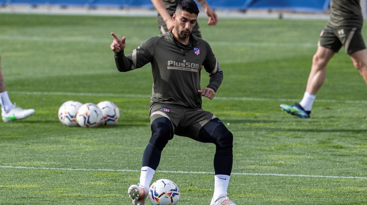 Luis Suárez, durante un entrenamiento