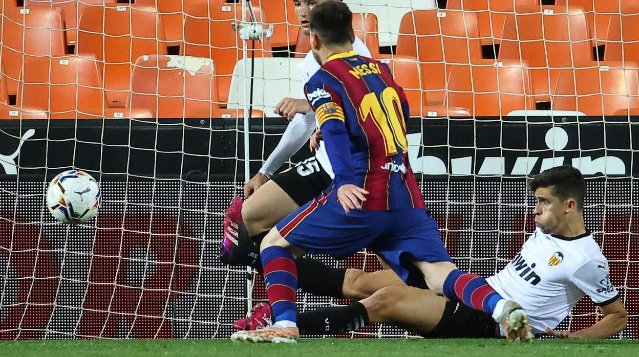 La agónica jugada con la que el Barcelona empató al Valencia