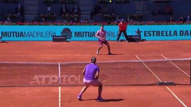 El punto entre Nadal y Alcaraz que encendió la Caja Mágica