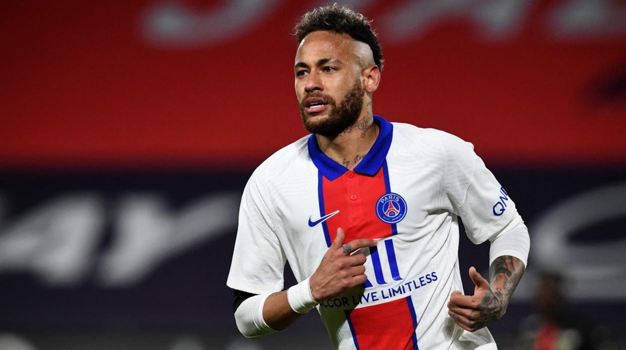 Neymar, en un partido con el PSG