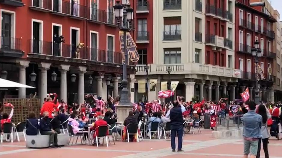 Así suena la afición del Atlético de Madrid en Valladolid