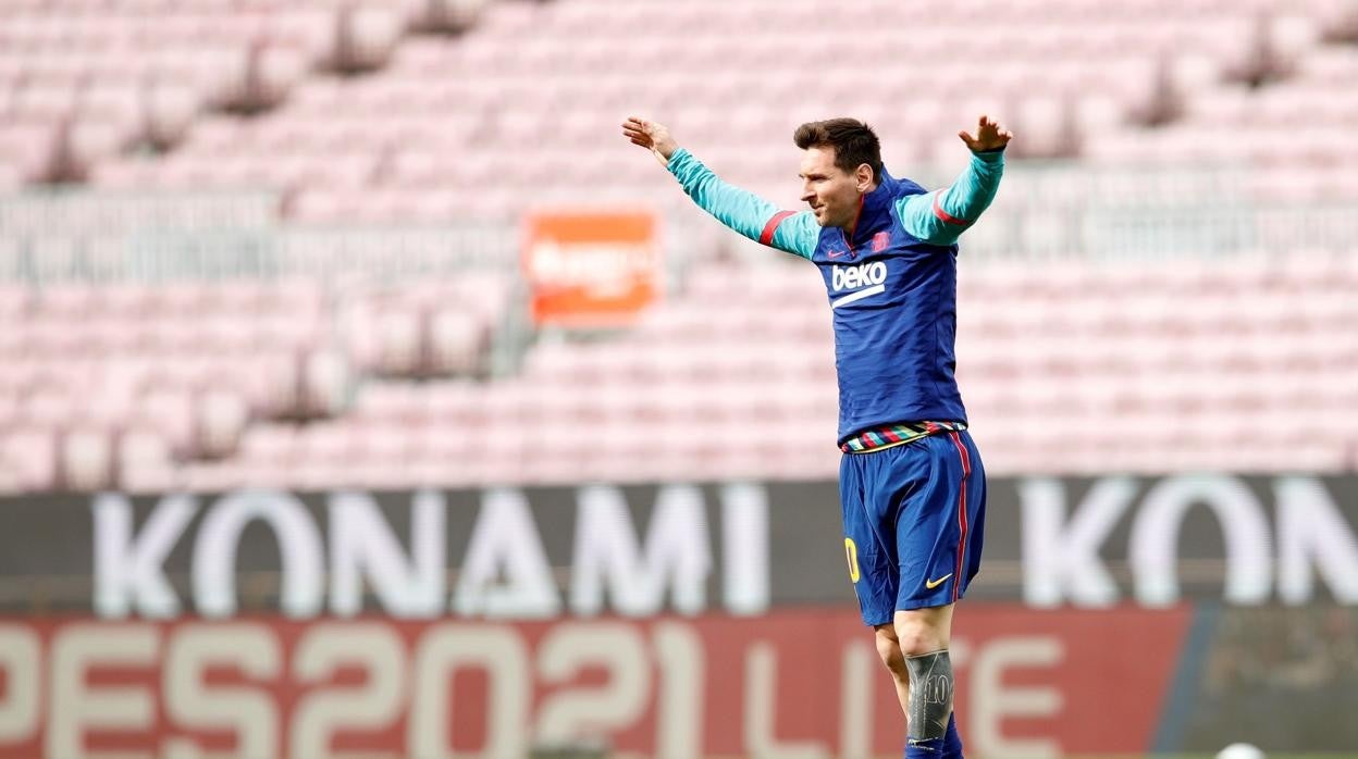 Leo Messi durante uno de sus últimos entrenamientos