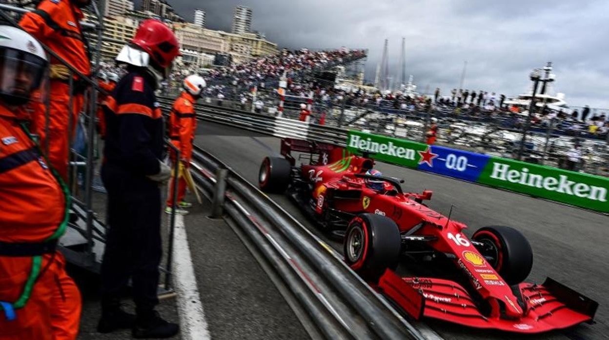 Charles Leclerc, en acción