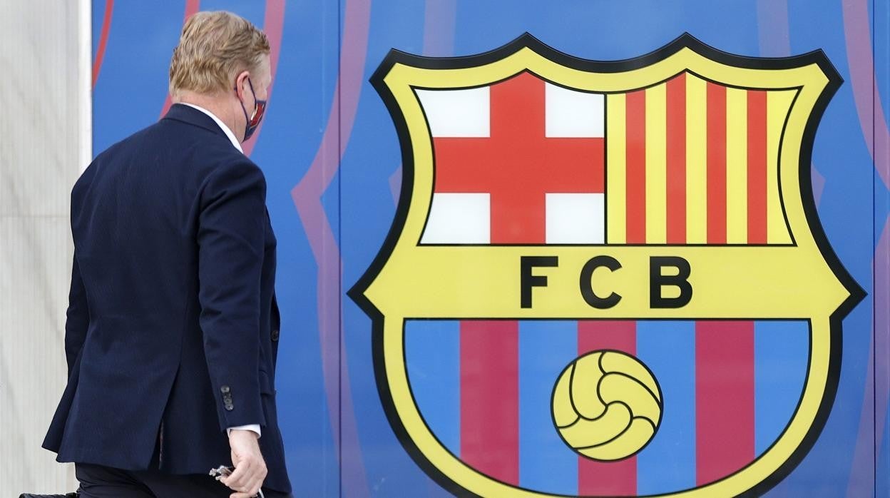 Ronald Koeman, en las oficinas del Barça