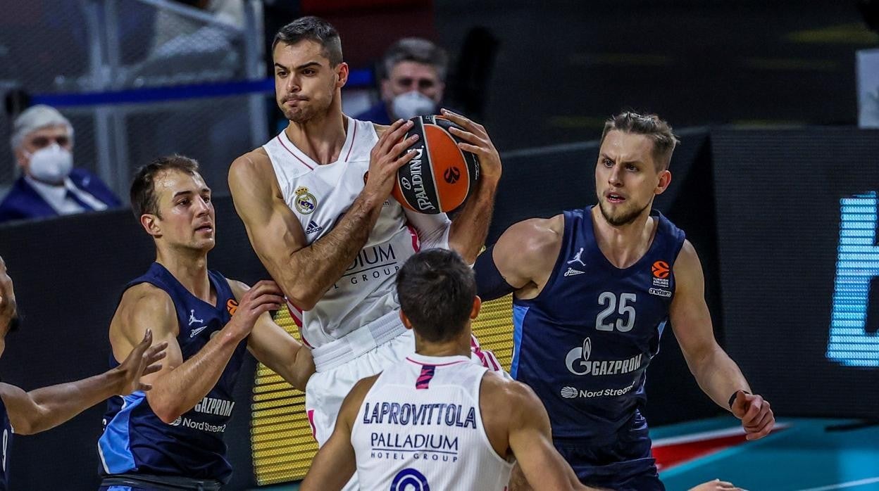 Abalde, durante un partido de Euroliga contra el Zenit