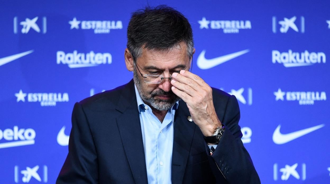 Bartomeu preside un acto del Barcelona cuando aún era presidente