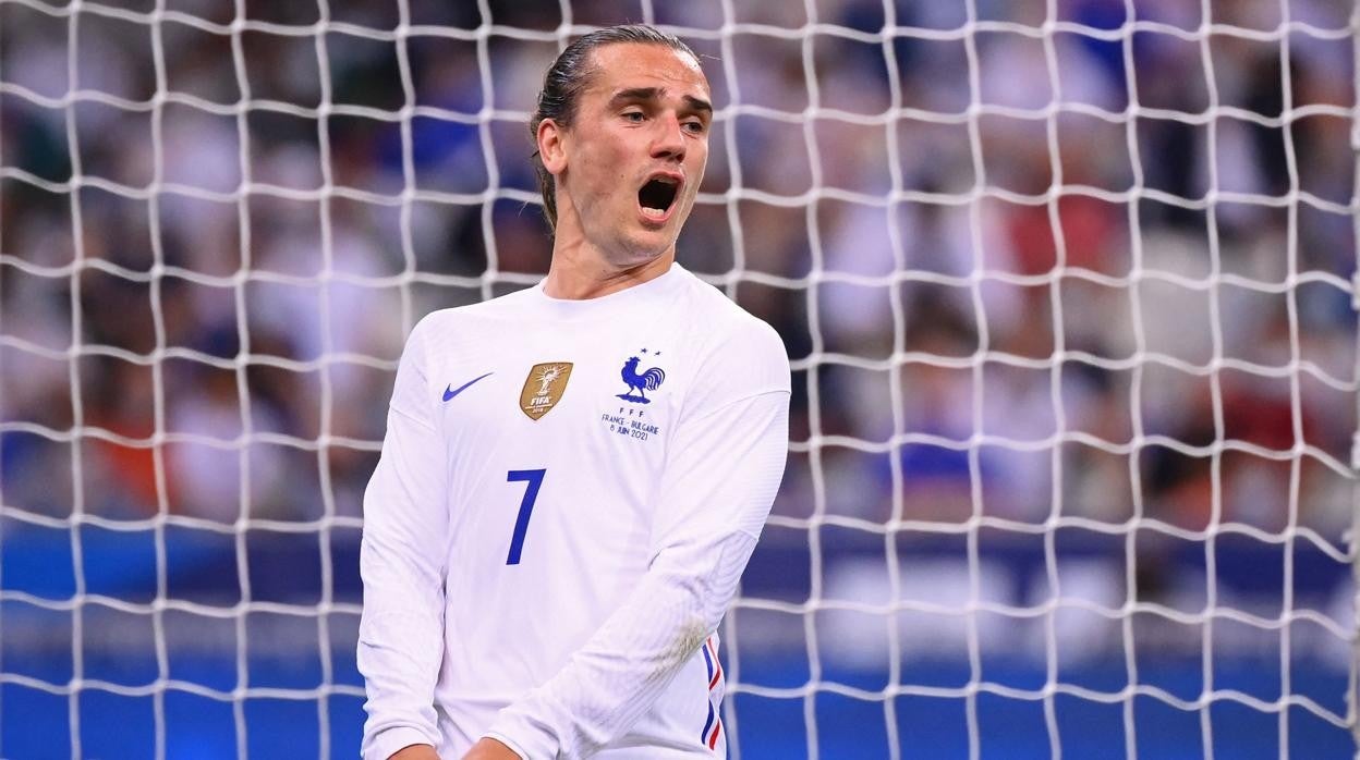 Griezmann celebra un gol con la selección de Francia