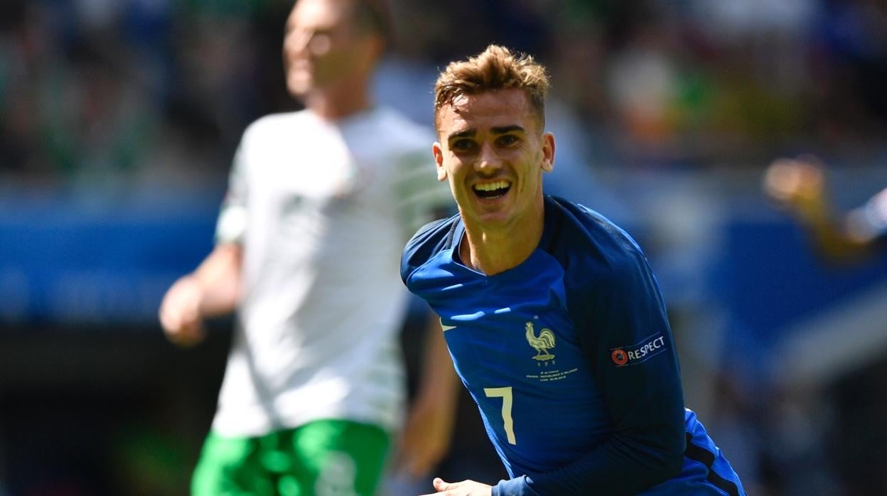 Antoine Griezmann celebra un gol contra Irlanda