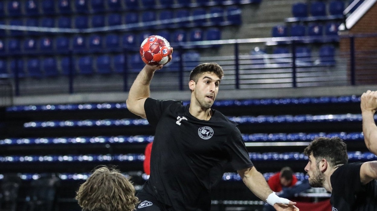 Antonio Serradilla, con el Ciudad de Logroño, su actual club