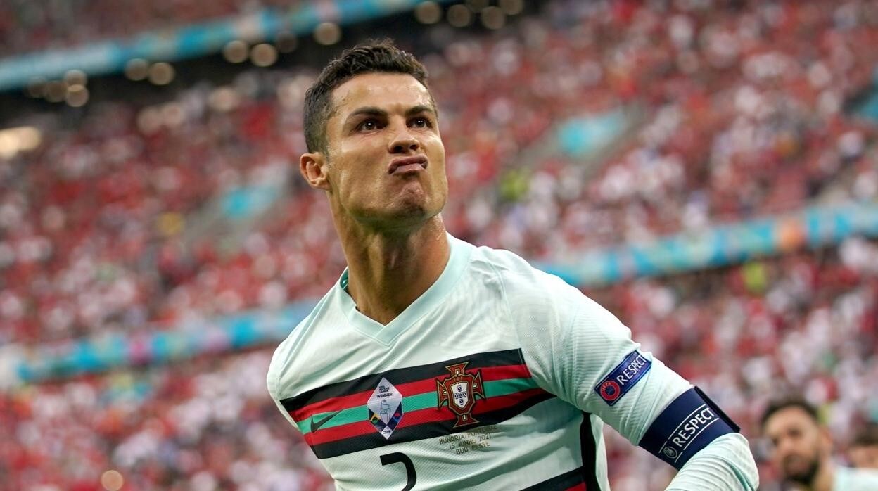 Cristiano Ronaldo, tras anotarle un gol a Hungría