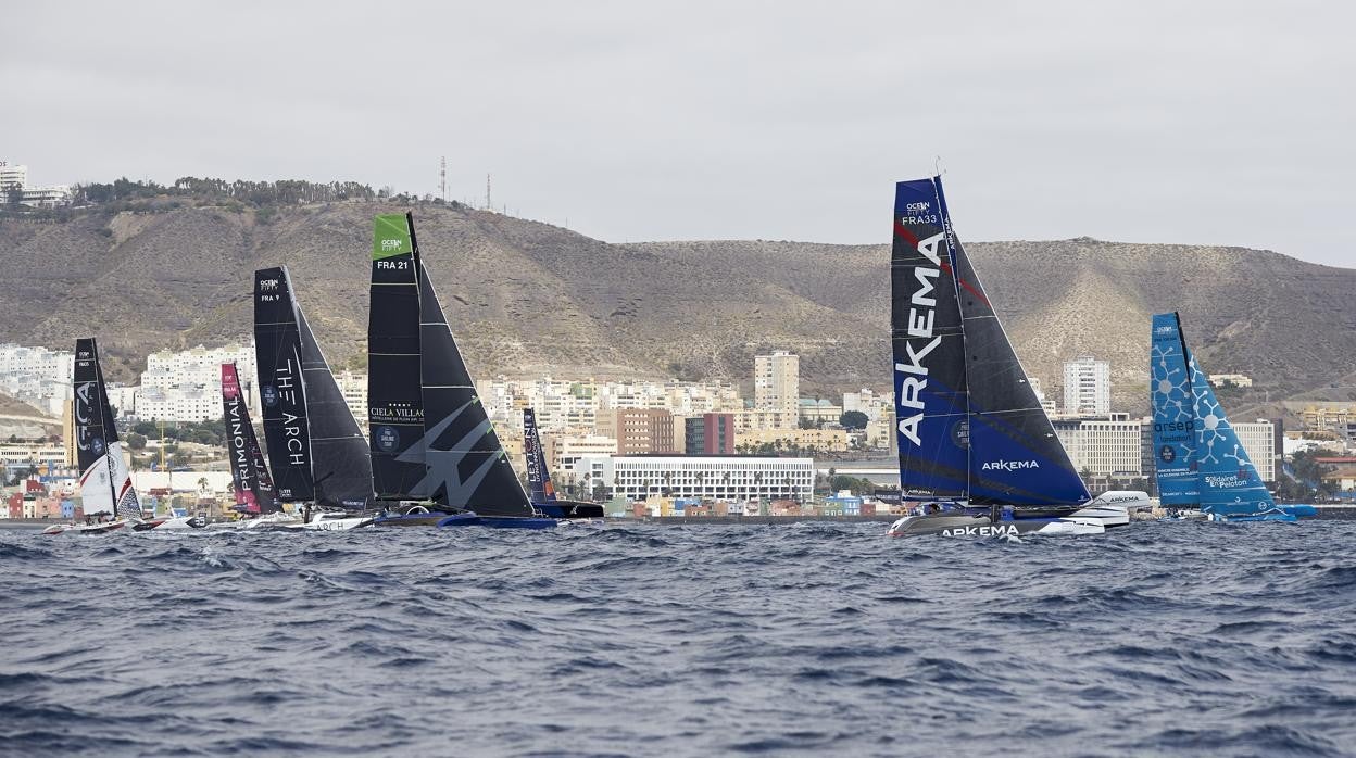 Los Ocean Fifty ya vuelan alrededor de Gran Canaria