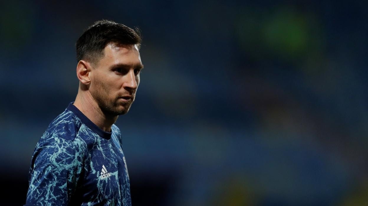 Leo Messi, con la selección argentina en la Copa América