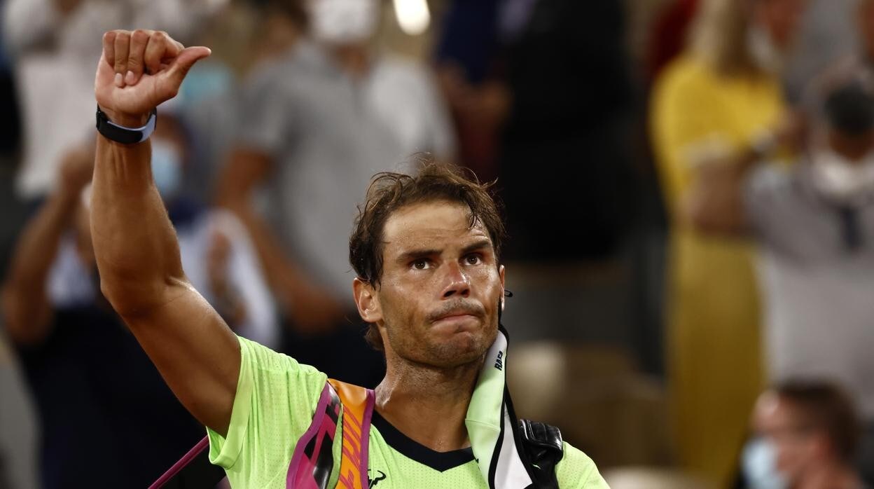 Nadal, tras su derrota en las semifinales de Roland Garros el pasado junio