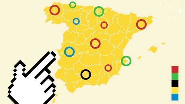 Consulta el mapa de los olímpicos españoles a lo largo de la historia