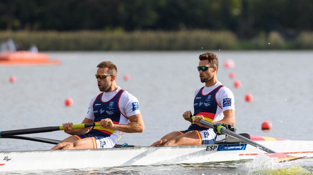 Jaime Canalejo y Javier García, en el Europeo de Poznan en 2020