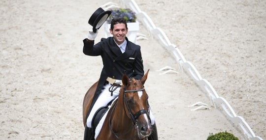 Severo Jurado, compitiendo en Aachen