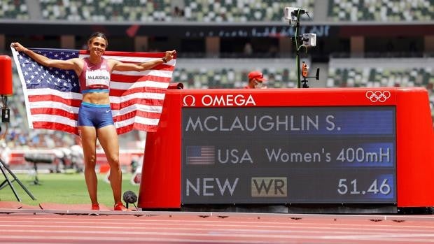 Sydney McLaughlin, también de récord