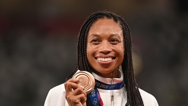 Allyson Felix ya tiene sus diez medallas