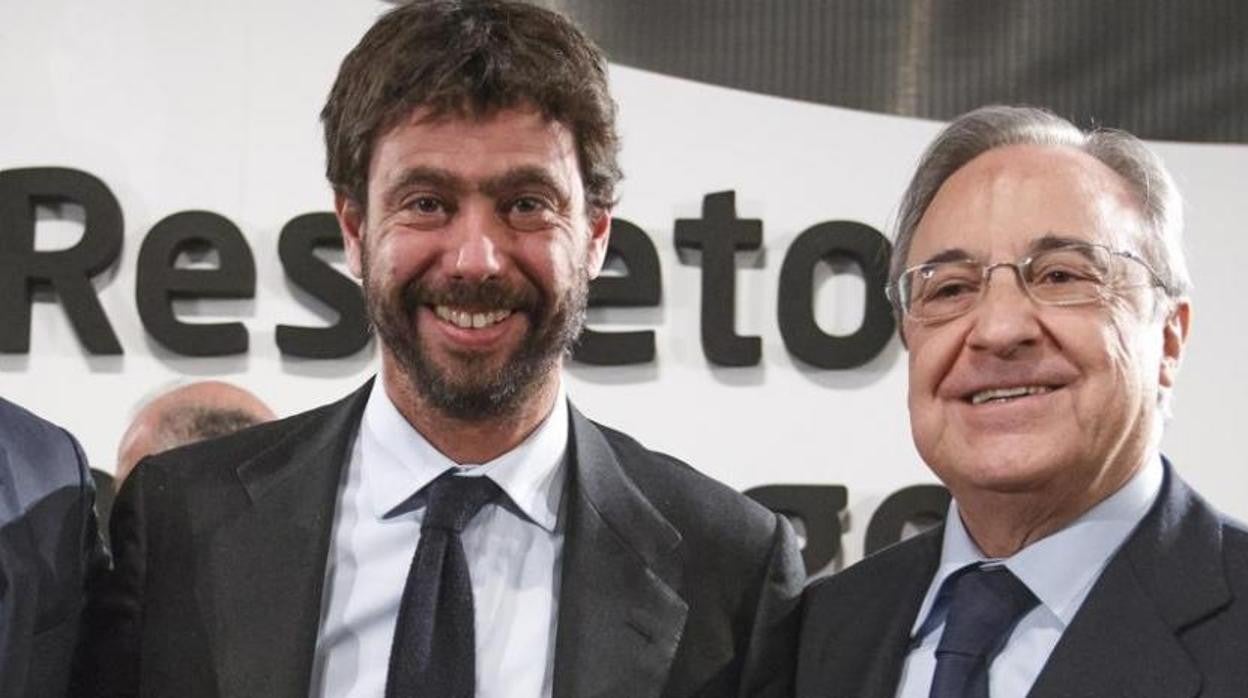 Andrea Agnelli y Florentino Pérez