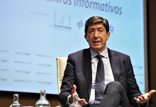 Juan Marín, vicepresidente de la Junta de Andalucía y consejero de Turismo, Regeneración, Justicia y Administración Local.