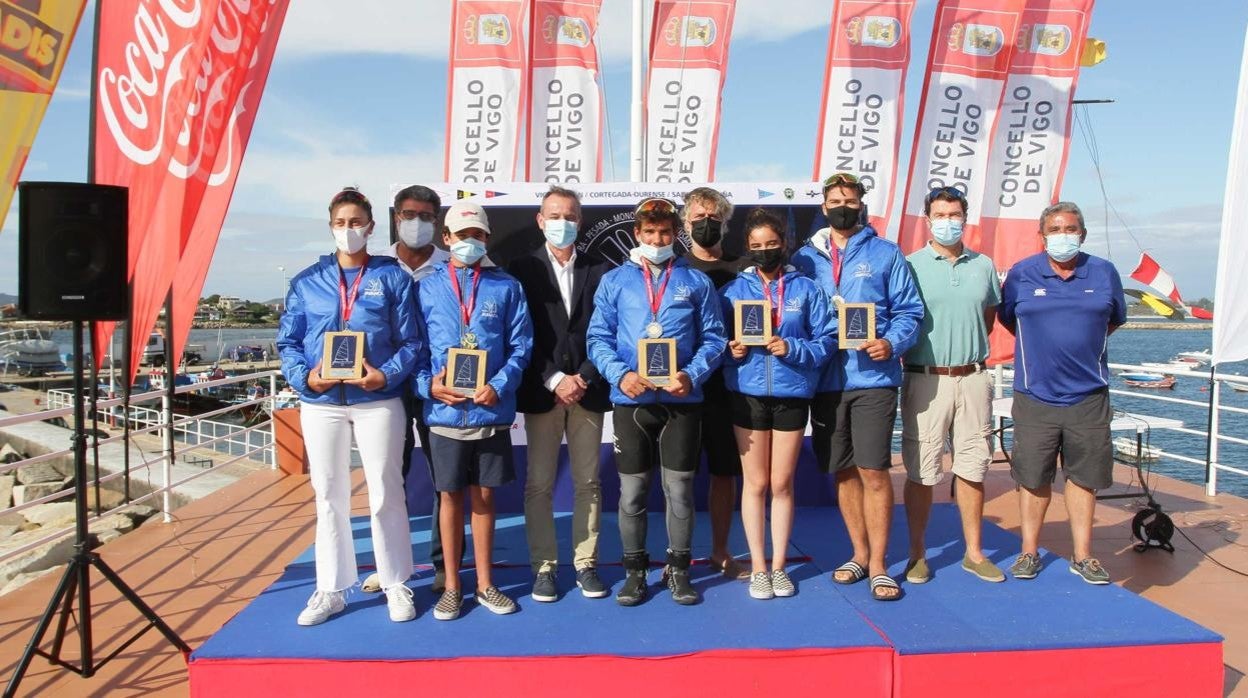 Alejandra Peleteiro, Pablo Aztiazarrán y Benjamín Prikryl, campeones del Trofeo Ibérico de ILCA