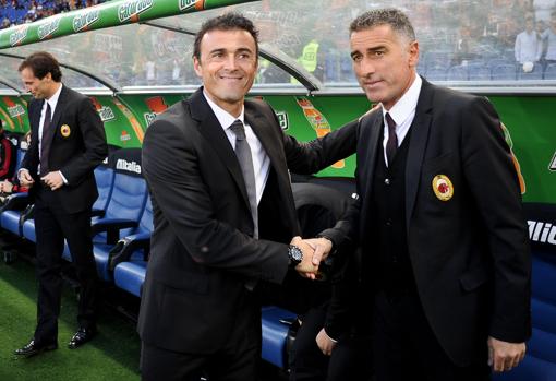 Luis Enrique y Tassotti firmaron las paces en 2011 cuando ambos eran técnicos en la Serie A