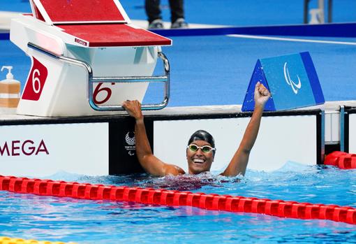 Teresa Perales, en los Juegos Paralímpicos de Tokio