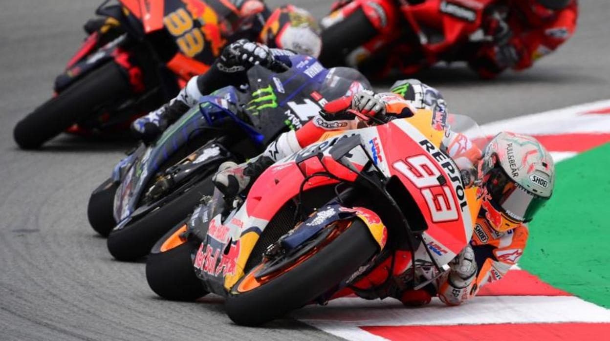 Una imagen de una carrera de MotoGP