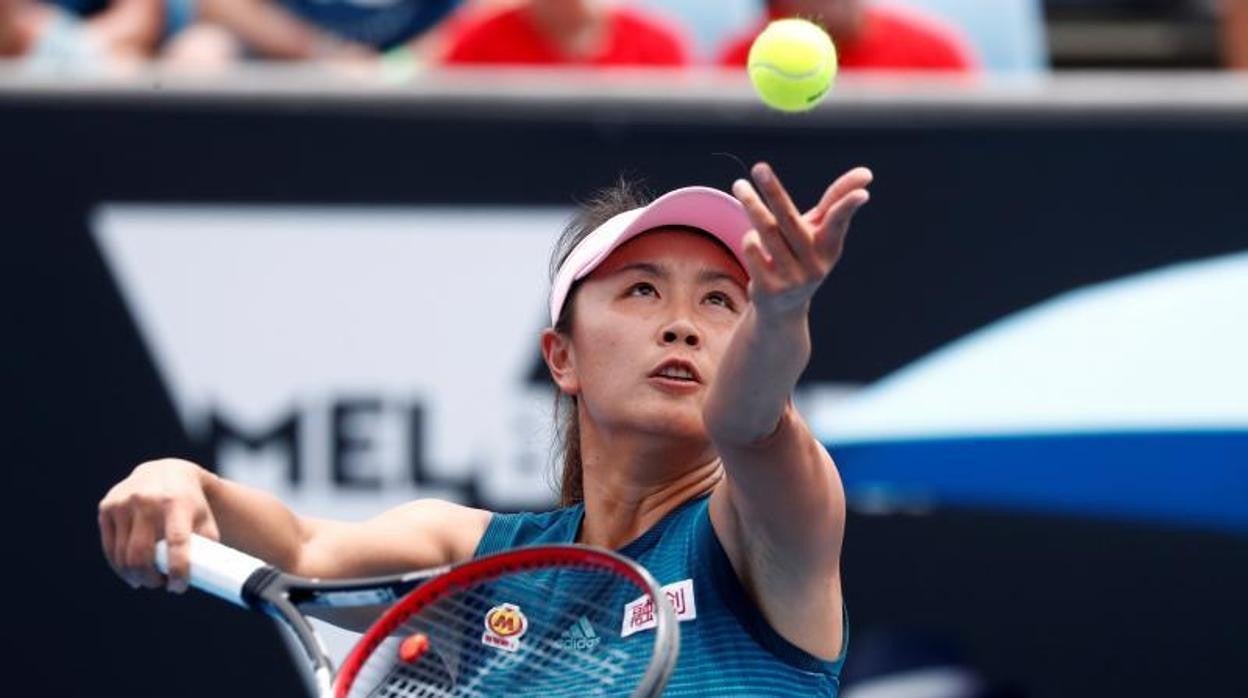 Peng Shuai, durante un partido en el Open de Australia