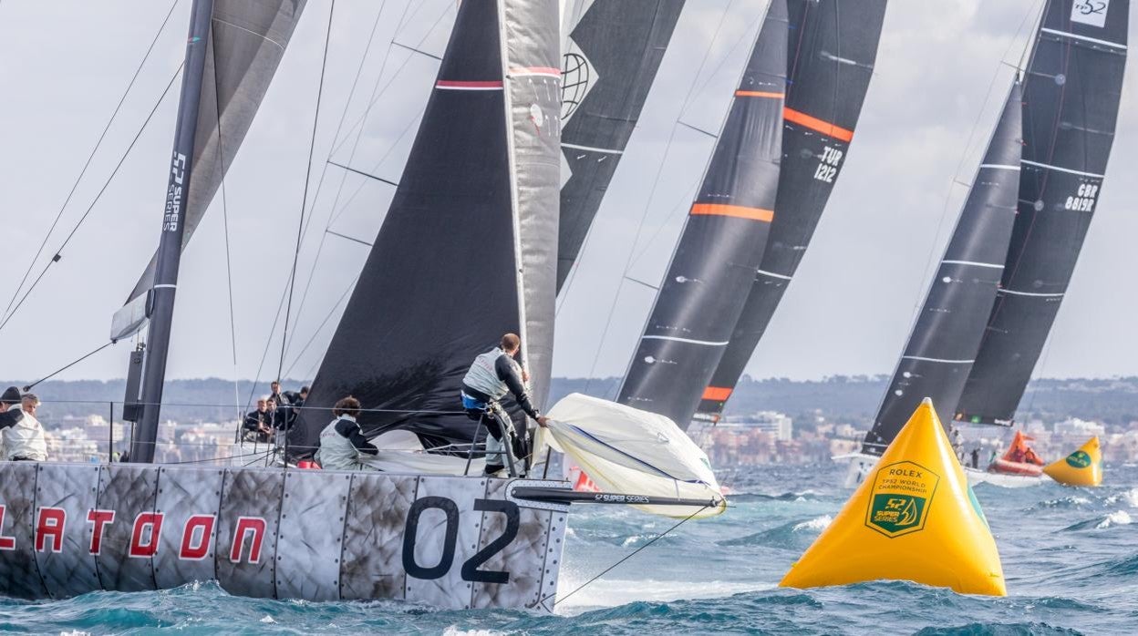 Cuatro equipos en dos puntos se la juegan en el Mundial Rolex TP 52 de Palma