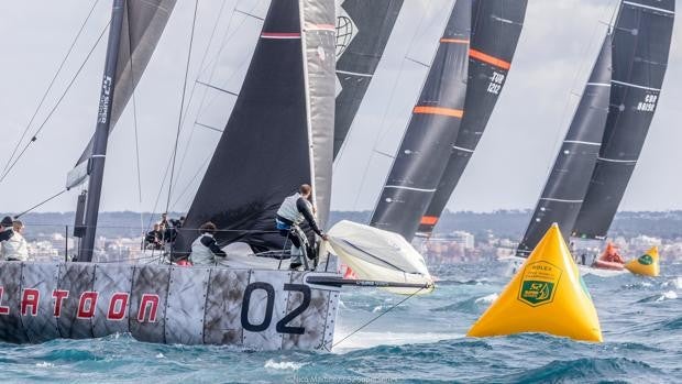 Cuatro equipos en dos puntos se la juegan en el Mundial Rolex TP 52 de Palma