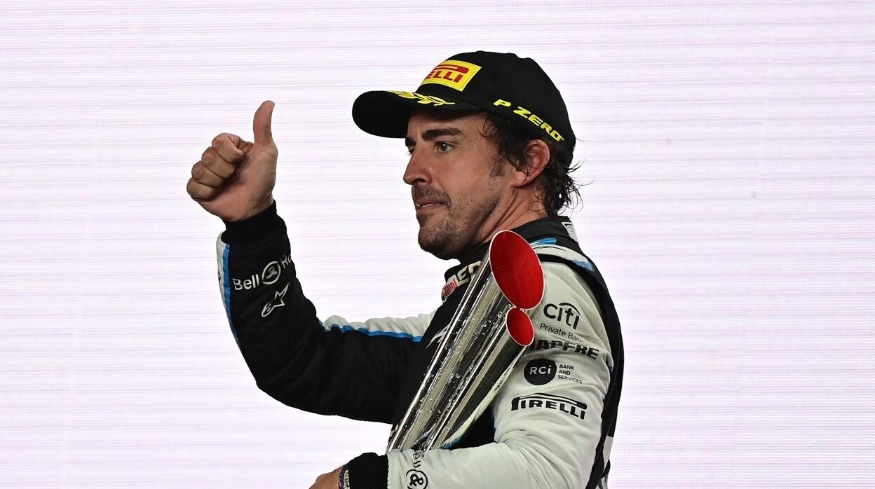Alonso, tras quedar tercero en el Gran Premio de Catar