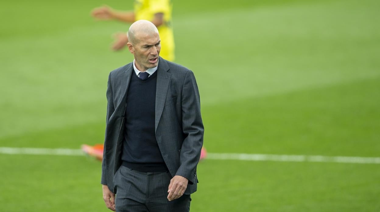 Zidane, durante su último partido con el Madrid en mayo del año pasado