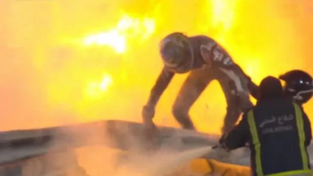 Grosjean, el piloto que sobrevivió al fuego, celebra su primer año de vida