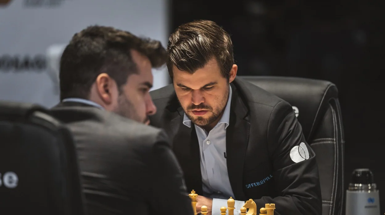 Nepo ya se pone de perfil en las partidas contra Magnus Carlsen