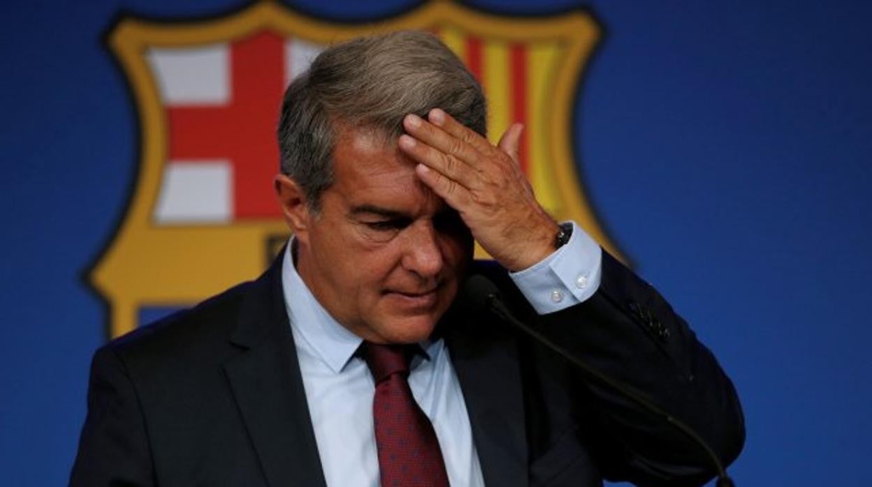 Joan Laporta, durante un acto del Barcelona