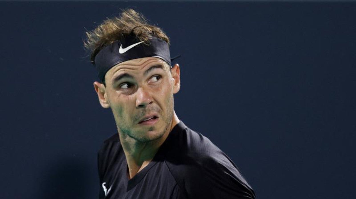 Rafa Nadal, durante su partido ante Shapovalov