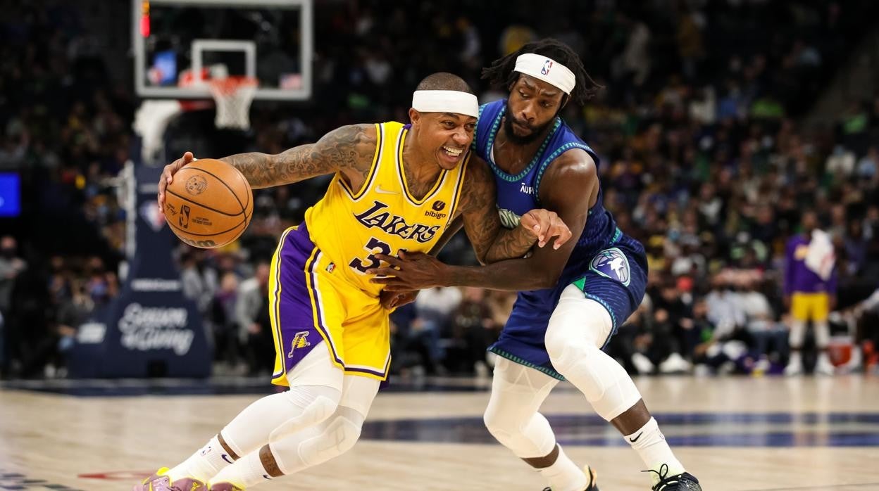 Isaiah Thomas, durante un partido con Los Angeles Lakers