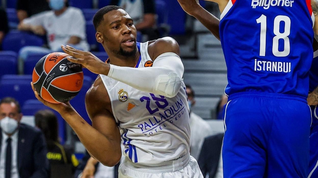 Yabusele, en un partido del Real Madrid