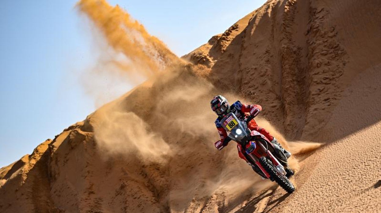 Joan Barreda, durante una de las etapas del Dakar