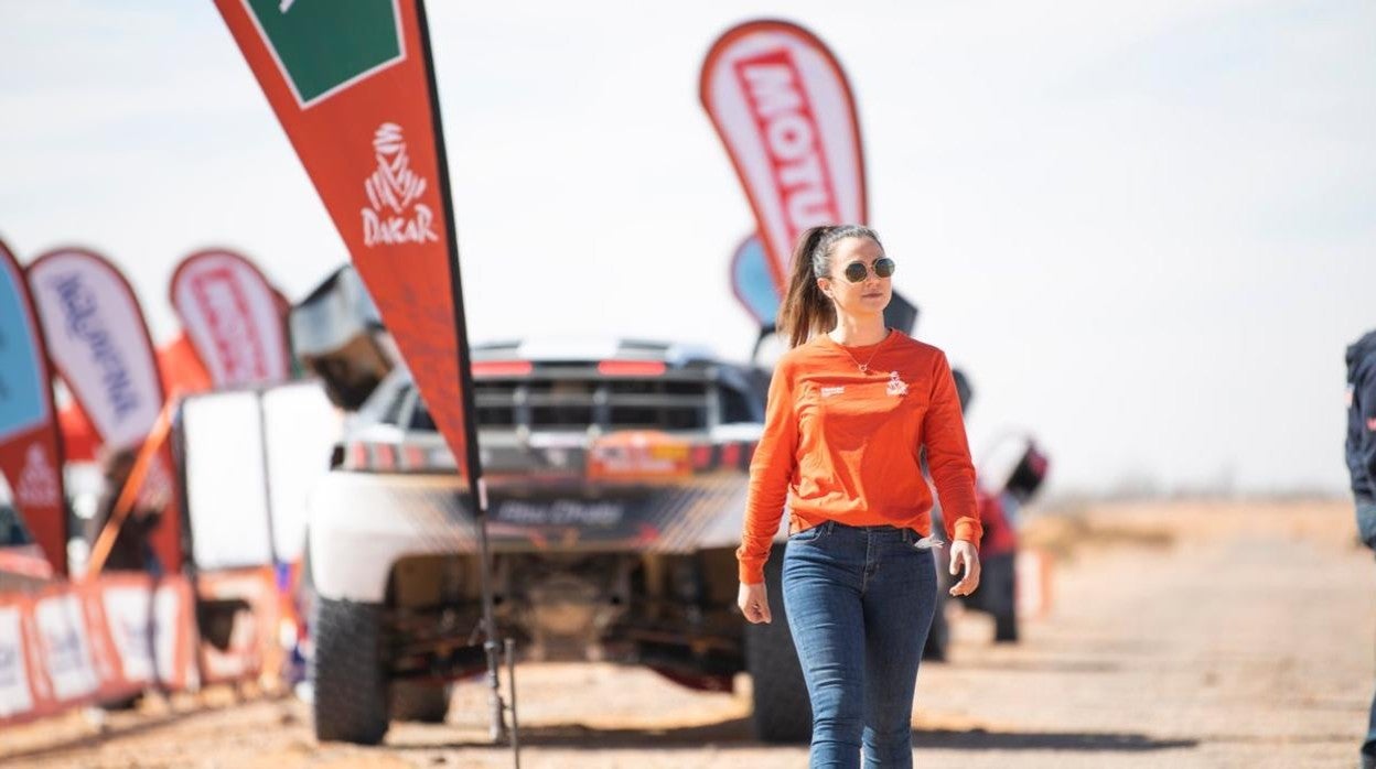 Miriam Silva en el Dakar.